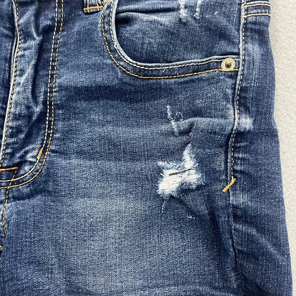 American Eagle Outfitters Hi-Rise Shortie Women's Blue Denim Shorts - Picture 5 of 12